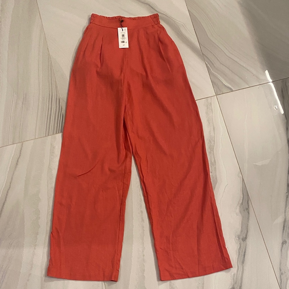Dynamite Coral Wide Leg Pants